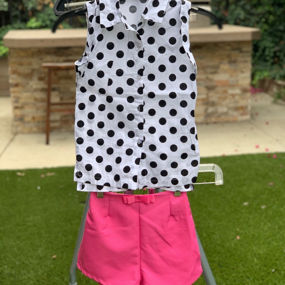 Pink, Shorts outfit, 2-piece, Size 6